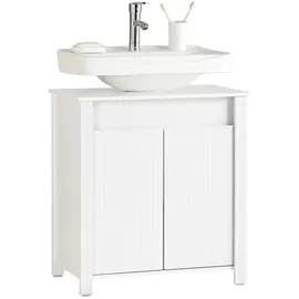 SoBuy Waschbeckenunterschrank 60 x 66 x 34 cm Weiß
