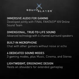 Panasonic SC-GN01E, Kabelgebunden, Gaming Nacken-Lautsprecher (eingebautes Mikrofon, USB, leicht, auch perfekt für Home Office) schwarz