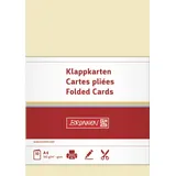 Brunnen Klappkarte Universalpapier A6 chamois 10 Stück