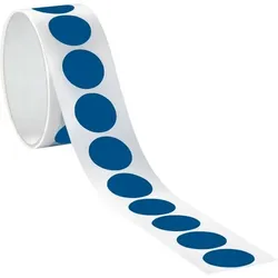 Aufkleber I Markierungspunkt, blanko, blau, Folie, selbstklebend, Ø 37mm, 100/Rolle