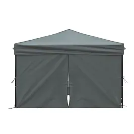 vidaXL Partyzelt Faltbar mit Seitenwänden Anthrazit 3x3 m