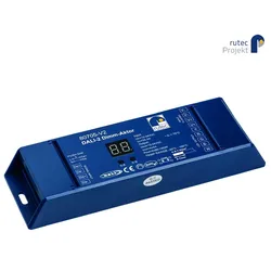 Rutec Projekt DALI-2 DT6 Push Dimm-Aktor DC DALI-2 DT6 für 12/24V, mehrfarbig, für weiches Regelverhalten, 1-4 Adressen, 1-4 Kanäle RUP-PHZ705-V2