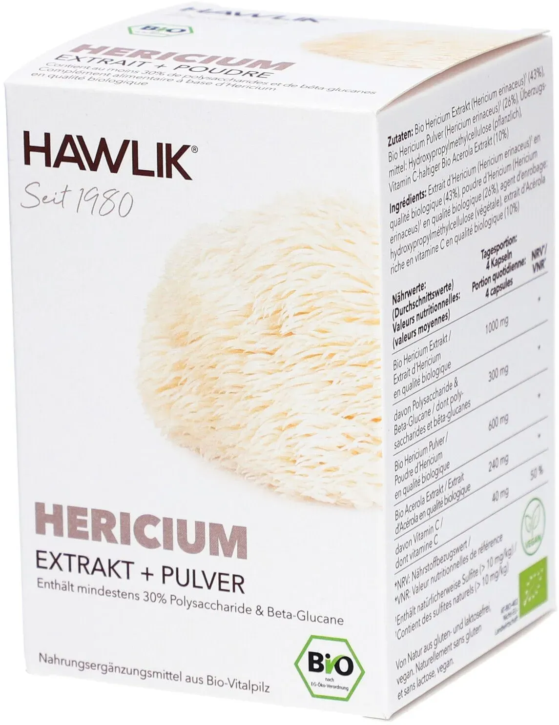 Hawlik Hericium Extrakt + Pulver Kaps 1