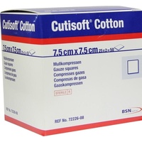 BSN Medical Cutisoft Cotton Kompressen steril 12-fach7.5x7.5cm