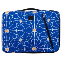 Exacompta Laptophülle Flower Kunstfaser blau bis 40,6 cm (16