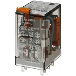 1St. Finder 553282300040 Relais mit Steckanschlüssen, 2 Wechsler 10 A, Spule 230...