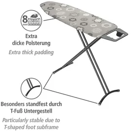 Wenko Bügelbrett Classic Black schwarz, weiß