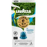 Lavazza Tierra for Amazonia Bio Organic, Vollmundiger Espresso mit Aromen von Schokolade und Trockenfrüchten, 10 Kapseln, Nespresso kompatibel