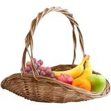 Kanoauo Großer Blumenkorb,Weidenkorb Zur Aufbewahrung Von Blumengestecken | Große Aufbewahrung für Küchenzubehör, Heimdekoration und Lebensmittelbehälter für Picknick, Partyzubehör und