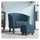 vidaXL Clubsessel mit Fußhocker Samt 59,1 x 53,9 x 72 cm Dunkelblau
