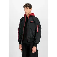 Alpha Industries MA-1 D-Tec SE Jacke Black/Red L