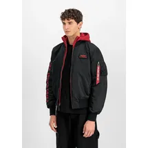 Alpha Industries MA-1 D-Tec SE Jacke Black/Red L