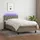 vidaXL Boxspringbett mit Matratze & LED Taupe 80x200 cm Stoff