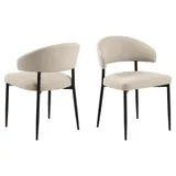 Actona (2er Set) Edina Esszimmerstuhl beige.