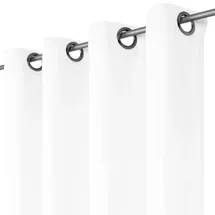 BestLivings Dekoschal Ellen Ösen cm x 175 cm weiß