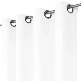 BestLivings Dekoschal Ellen Ösen cm x 175 cm weiß