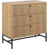 Actona Albany 80,6 x 80,4 x 40 cm Eiche-Optik / Schwarz