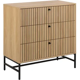 Actona Albany 80,6 x 80,4 x 40 cm Eiche-Optik / Schwarz