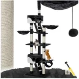 Tectake Hansi Kratzbaum 260 cm schwarz-weiß