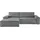 OTTO home Ecksofa Cord 2-Sitzer Grau