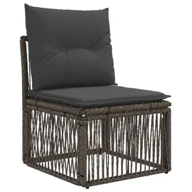 vidaXL Gartensofa-Set 8-tlg. grau