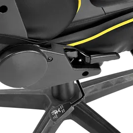 Beliani Victory Gaming-Stuhl Schwarz/Gelb