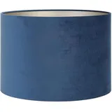 Light & Living Lampenschirm Velours Blau 40x30cm
