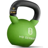 HQ Germany® Kettlebell Neopren [optimaler Bodenschutz] - Kugelhantel 16kg