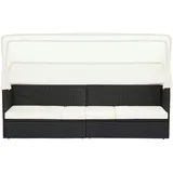 vidaXL Gartensofa schwarz 49393