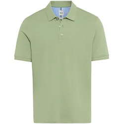 Poloshirt BRAX "Poloshirt Pete 1er Pack", Herren, Gr. M, grün, Obermaterial: 96% Baumwolle CO. 4% Elasthan EL., Shirts