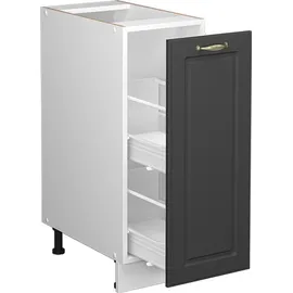 Vicco Apothekerschrank Fame-Line 30 x 51,5 x 81,5 cm Anthrazit-Gold