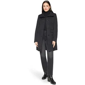 GIL BRET Sommermantel mit Stehkragen und Pattentaschen, Black, 44