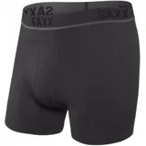 SAXX Kinetic Light-Compression Mesh Boxershorts Schwarz XS