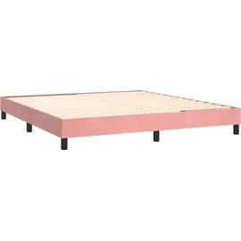 vidaXL Boxspringbett 180 x 200 cm Rosa