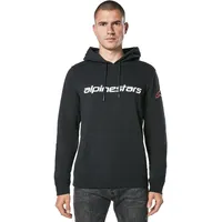 Alpinestars Linear Wordmark V3 Kapuzenpullover - Schwarz/Weiß/Rot S