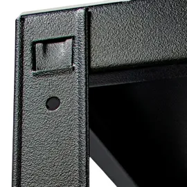 SCHULTE Regalwelt Steckregal Stahl 43x100x35 cm schwarz 2 Fachböden