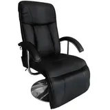 vidaXL Massagesessel 240064 Kunstleder 68 x 112 x 68 cm Schwarz elektrisch