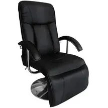 vidaXL Massagesessel 240064 Kunstleder 68 x 112 x 68 cm Schwarz elektrisch
