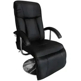 vidaXL Massagesessel 240064 Kunstleder 68 x 112 x 68 cm Schwarz elektrisch