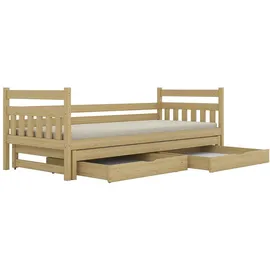 OEM Kinderbett David 90 x 190 cm Kiefer massiv braun