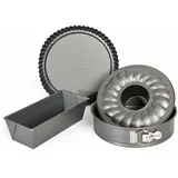 Kaiser Backformen-Set, 4-teilig, ANTHRAZIT