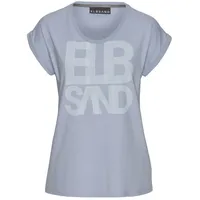 ELBSAND T-Shirt Damen blau meliert Gr.XXL (44)