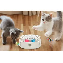 rojeco 3 In 1 Katzenspielzeug One Size Blau/Weiß/Gelb