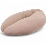 HOBEA-Germany Stillkissen 190 cm x 76 cm XXL Lagerungskissen Schwangerschaftskissen für Baby und Erwachsene Seitenschläferkissen Stillkissen mit Bezug aus Bio Baumwolle, Musselin Taupe
