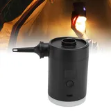 Mini-akku-elektropumpe Für Aufblasbare Artikel Mit Led-anzeige – Luftmatratzenpumpe – Schwarz