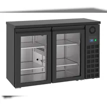 CombiSteel Barkühler Schwarz 2 Glastüren