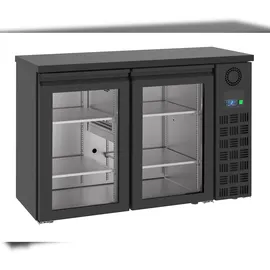 CombiSteel Barkühler Schwarz 2 Glastüren