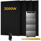 Anker Balkonkraftwerk 2000W Anker SOLIX Solarbank 4 E5000 Pro All-in-One Stromspeicher, (inkl. Smart Meter Gen 2 und 4*500Wp Sunpro Solarmodule, Optional: 1-5 x Anker BP5000 Erweiterungsakku), PV Speicher mit Notstromfunktion