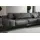 Designwerk Eckcouch Leder 3-Sitzer Grau