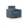 Fun Möbel Sessel Canton Stoff 94 x 92 x 0 cm Azurblau mit Kissen